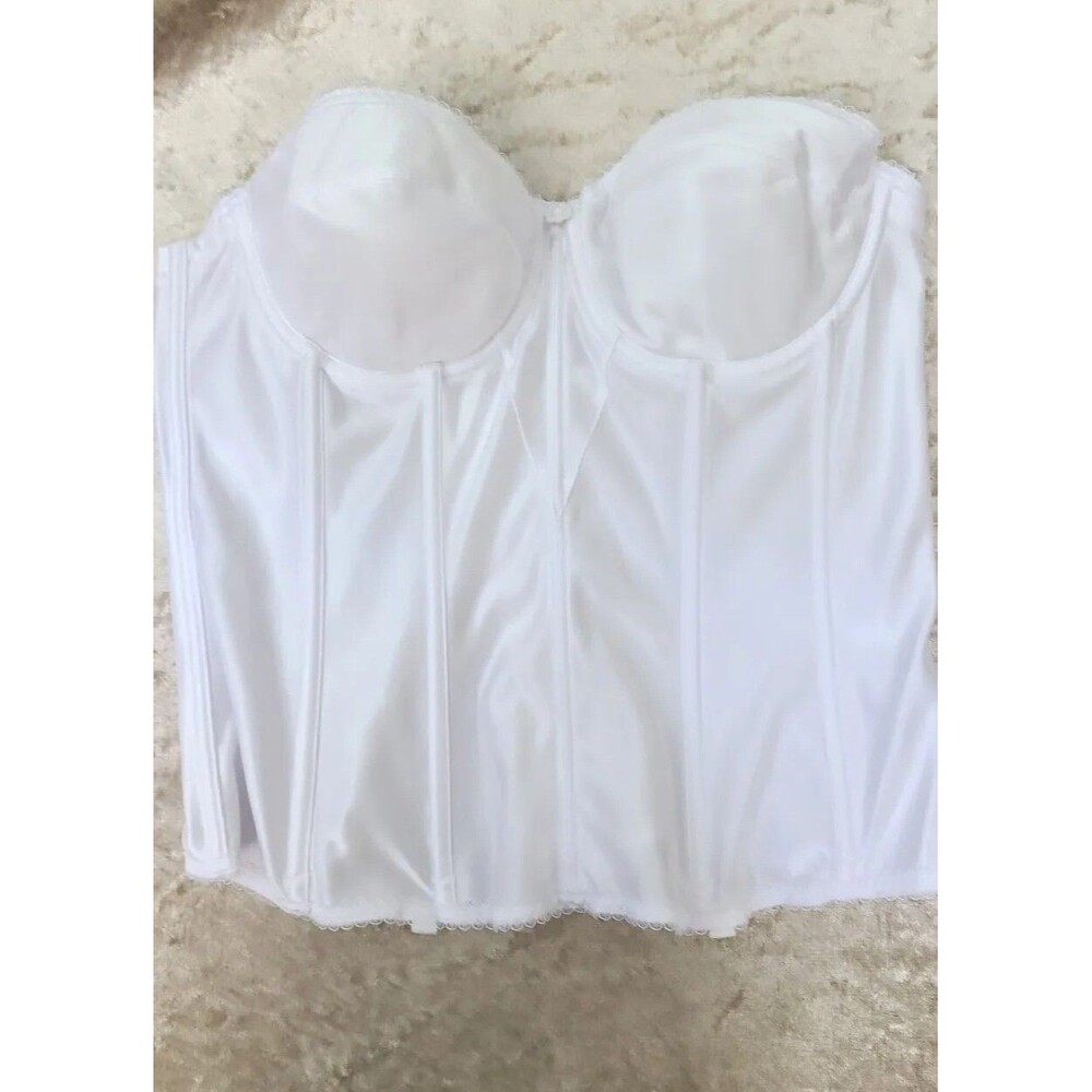 Dominique 8950 Strapless Bridal Full-Figure Satin TorsoletteItem Sz 36C New